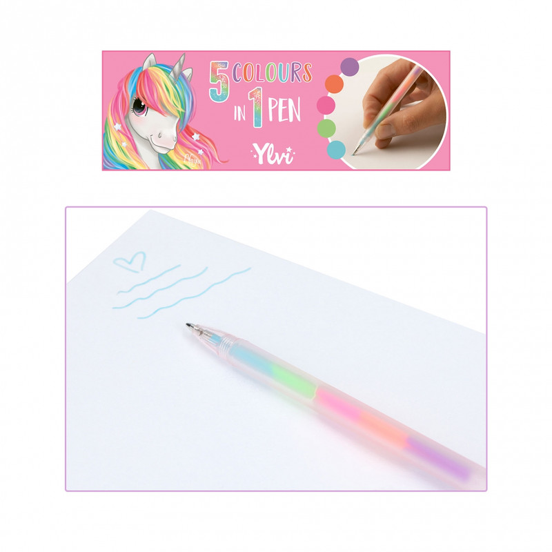 Ylvi bolígrafo gel unicornio