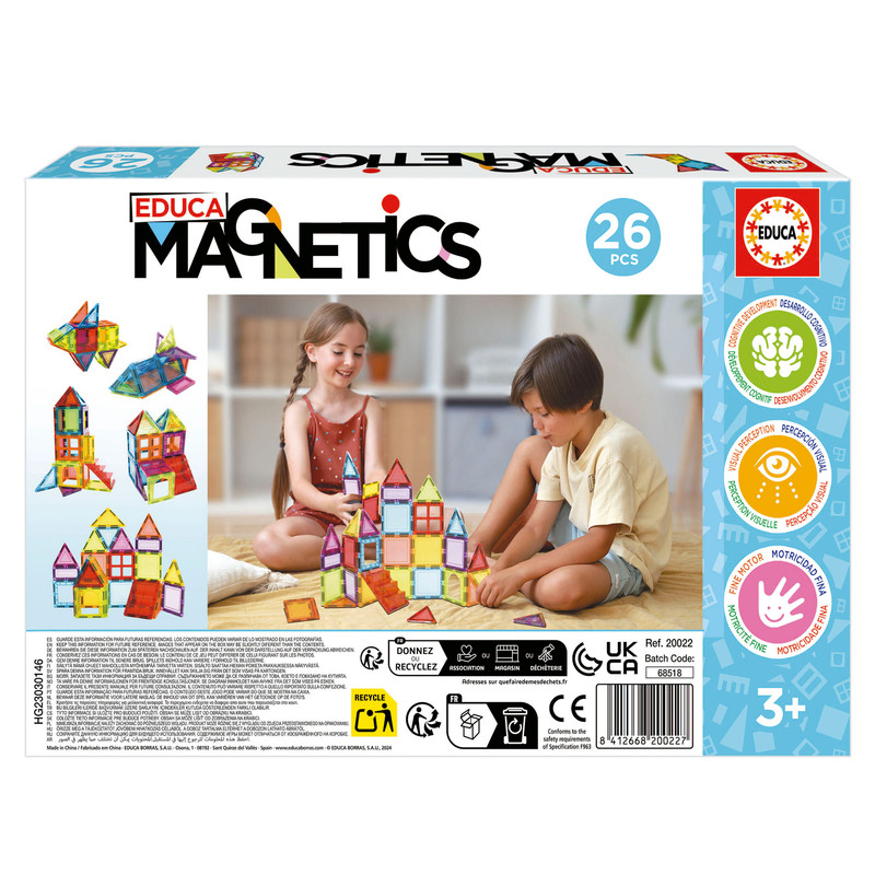 26PCS EDUCA MAGNETICS EDUCA 20022