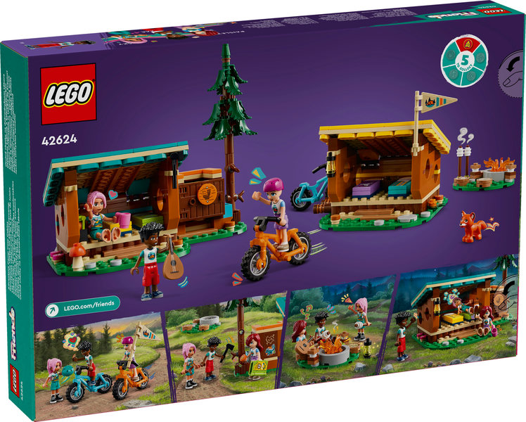 Campamento de Aventura: Cabañas Confortables LEGO 42624
