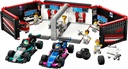 Garaje de F1® con Coches Mercedes-AMG y Alpine LEGO 60444