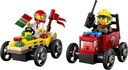 Pack de Coches de Carreras: Pizza vs. Camión de Bomberos LEGO 60458