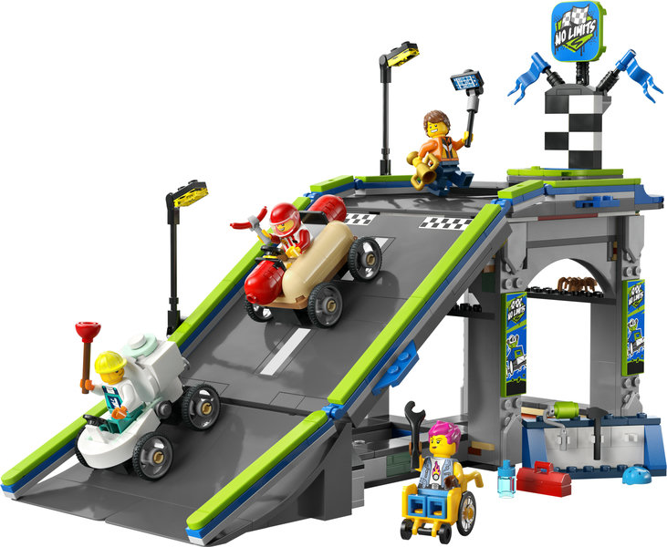 Sin Límites: Rampa de Aceleración para Coches de Carreras LEGO 60460