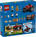 Tractor Rojo con Remolque y Oveja LEGO 60461