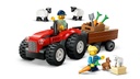 Tractor Rojo con Remolque y Oveja LEGO 60461