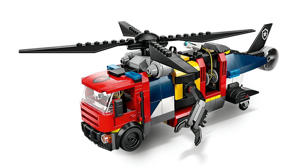 Remix: Helicóptero, Camión de Bomberos y Submarino LEGO 60462