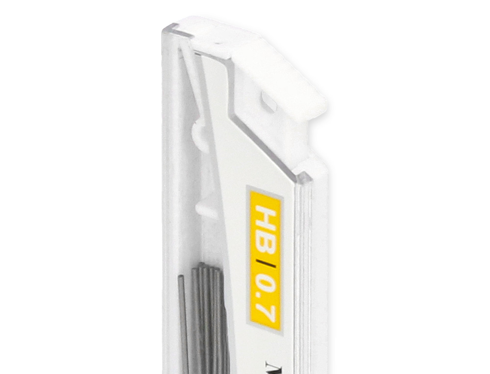 Minas liderpapel grafito 0,7 mm hb tubo de 12 minas longitud 60 mm.