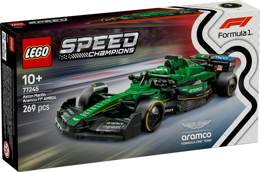 Coche de Carreras Aston Martin Aramco F1® AMR24 LEGO 77245