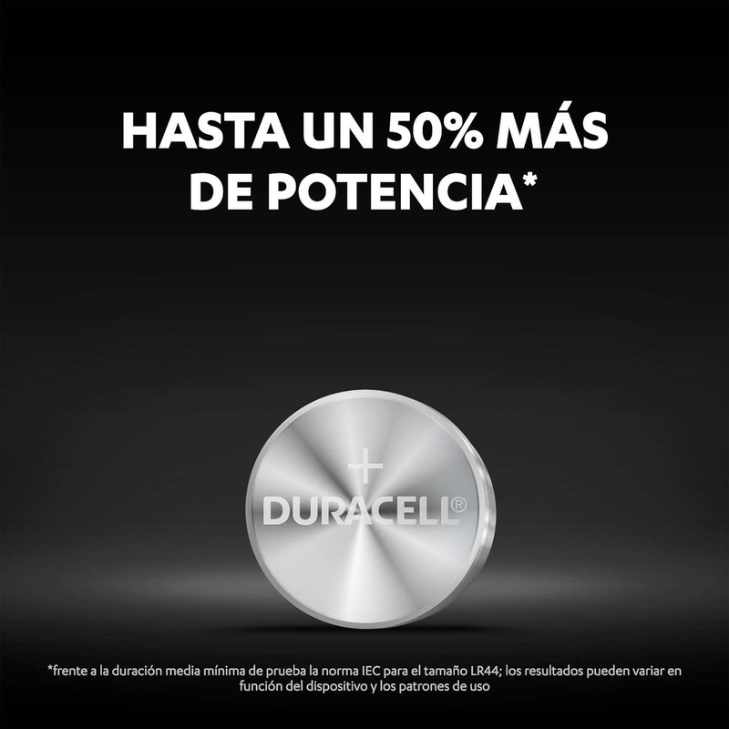 BLÍSTER 2 PILAS DURACELL DE BOTON LR44
