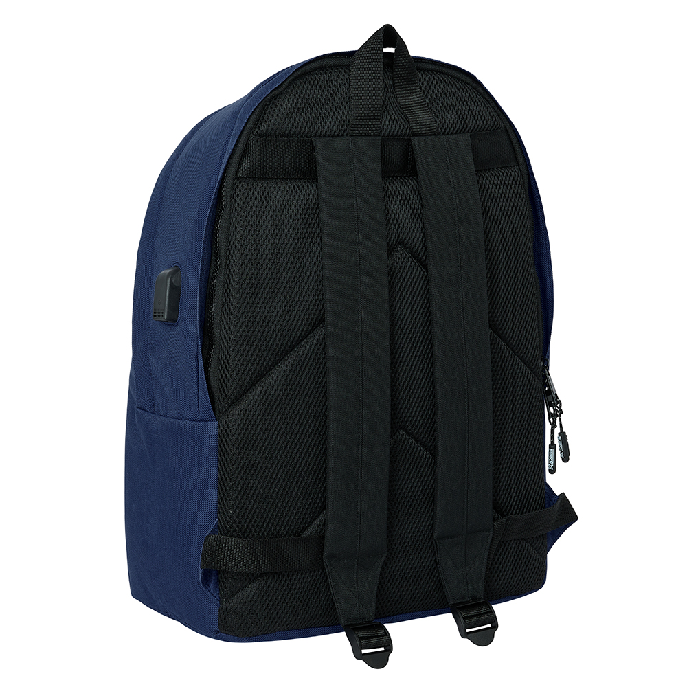 MOCHILA DOBLE PARA PORTATIL 15,6"+USB MUNICH BASICOS "MARINO" safta642422820