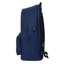 MOCHILA DOBLE PARA PORTATIL 15,6"+USB MUNICH BASICOS "MARINO" safta642422820