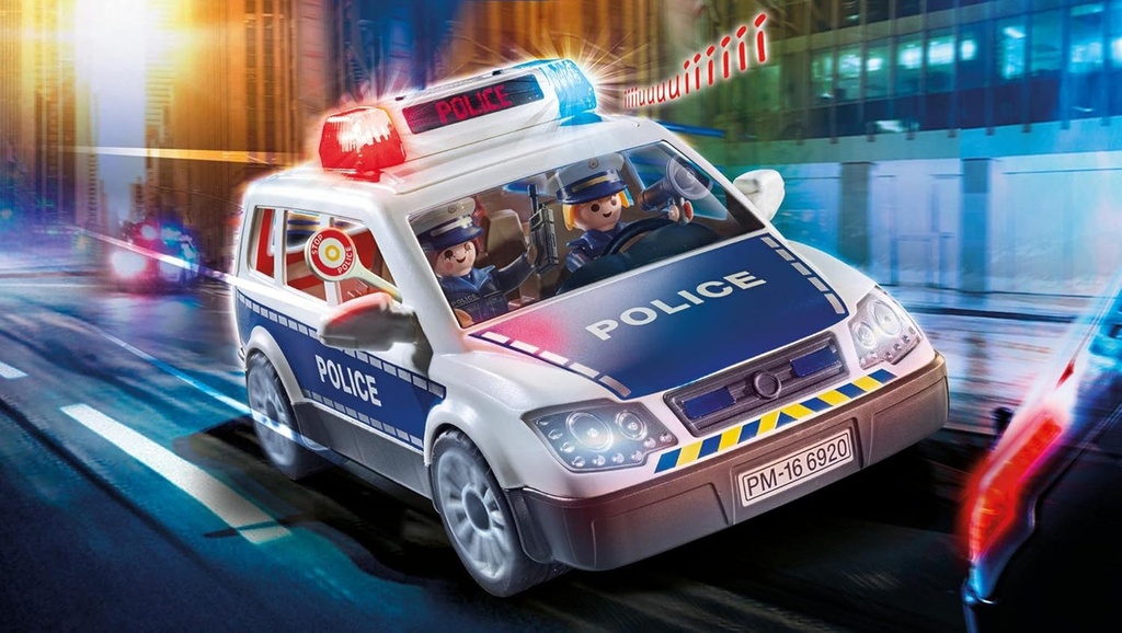 Coche Policía con Luces y Sonido PLAYMOBIL 6873