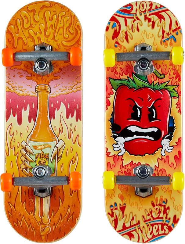 HOT WHEELS SKATE CAJA DE CHICLES CON 2 MONOPATINES HTP10 HVK78