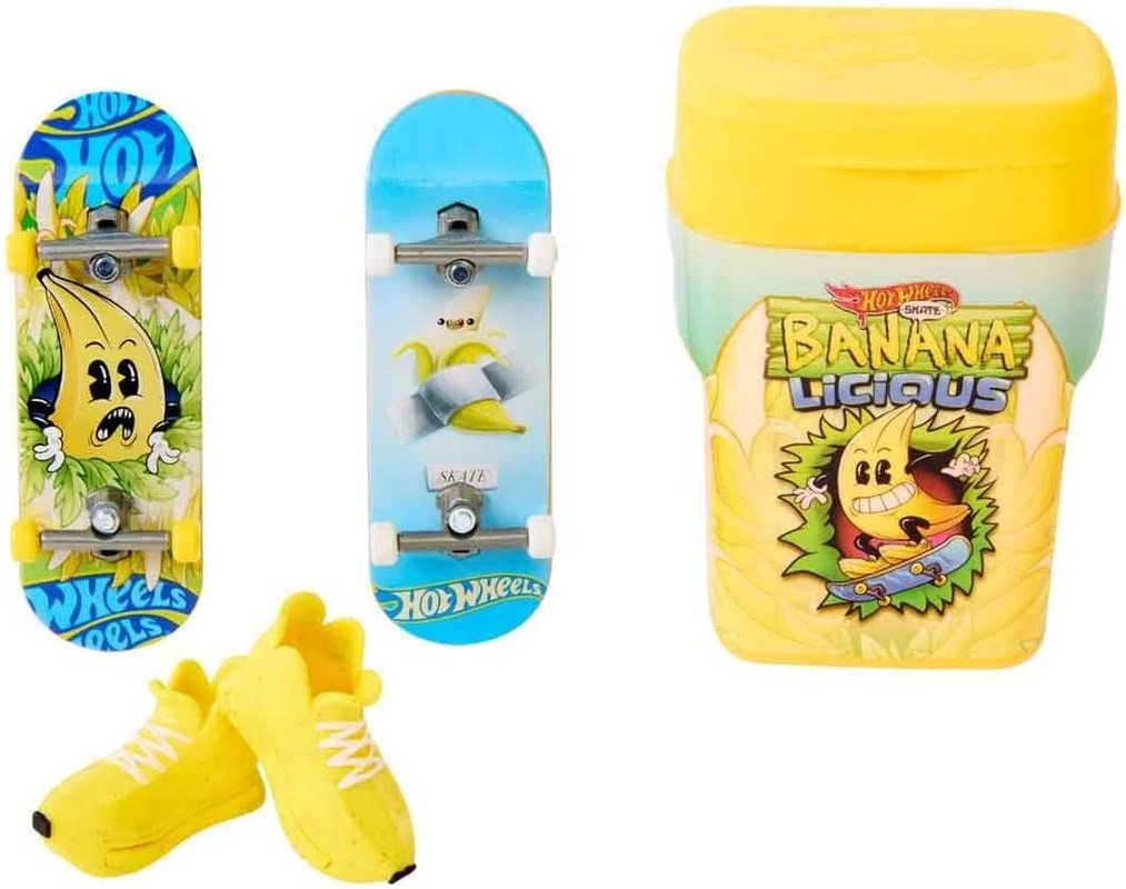 HOT WHEELS SKATE CAJA DE CHICLES CON 2 MONOPATINES HTP10 HVK79