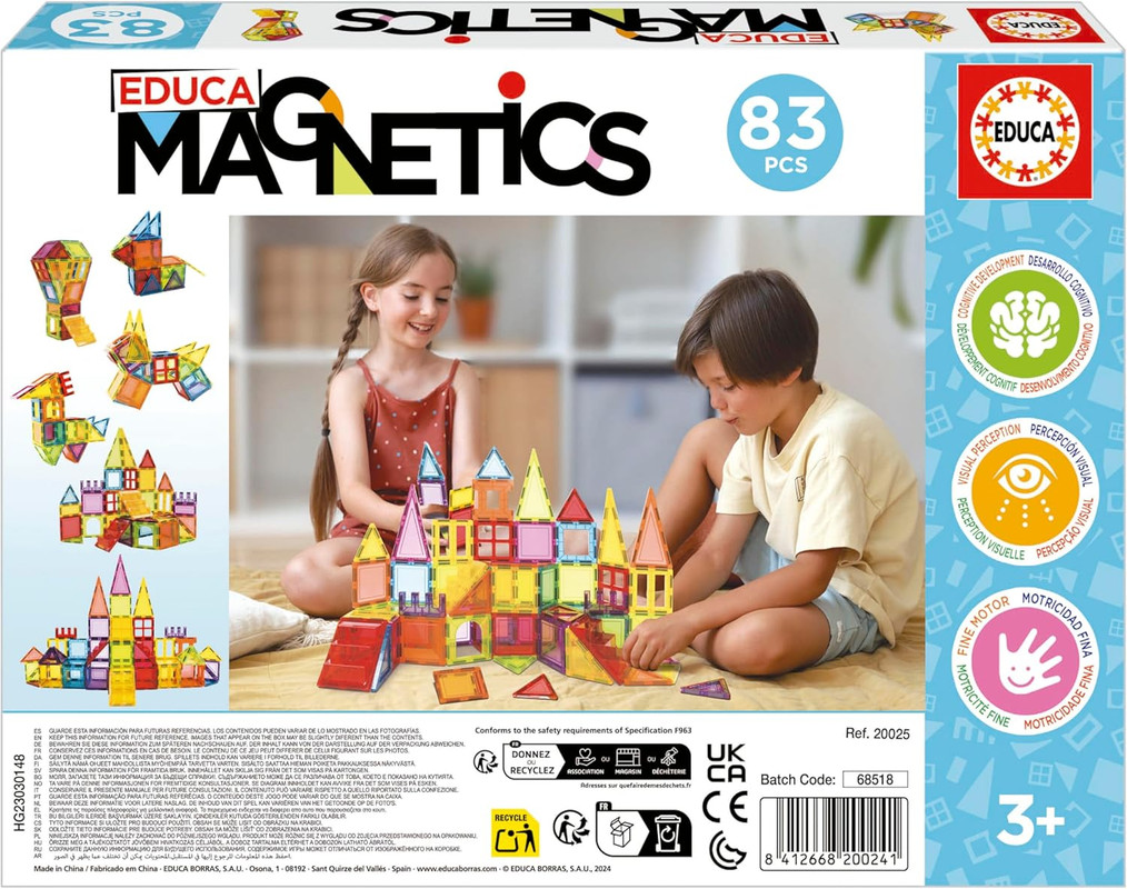 EDUCA MAGNETICS 83PCS