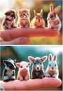 PUZZLE 2x20 BEBÉS ANIMALES F