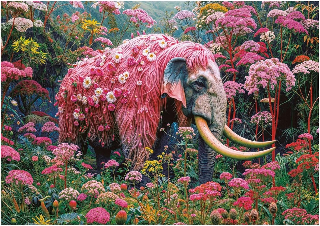 PUZZLE 1000 ELEFANTE FLORAL