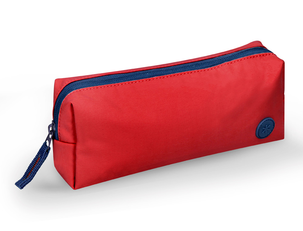 Estuche portatodo antartik basic pack 1 compartimento granate compañero mochila 80x55x210 mm.