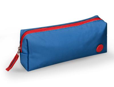 Estuche portatodo antartik basic pack 1 compartimento azul marino compañero mochila 80x55x210 mm.