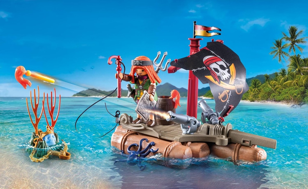 Bote pirata con tesoro X 71794