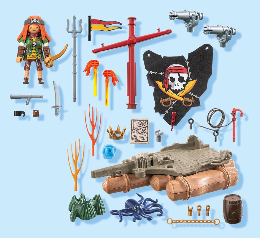 Bote pirata con tesoro X 71794