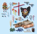 Bote pirata con tesoro X 71794