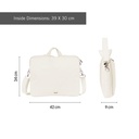 Maletín para portátil, colección 430 since 1918, beige MILAN 624303SNCBG