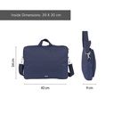 Maletín para portátil, colección 430 since 1918, azul MILAN 624303SNCB