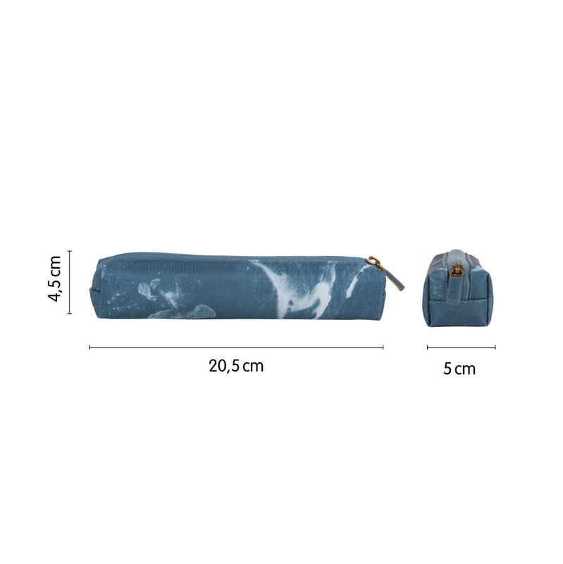 Estuche portatodo mini redondo serie Lava, azul MILAN 081129LVB