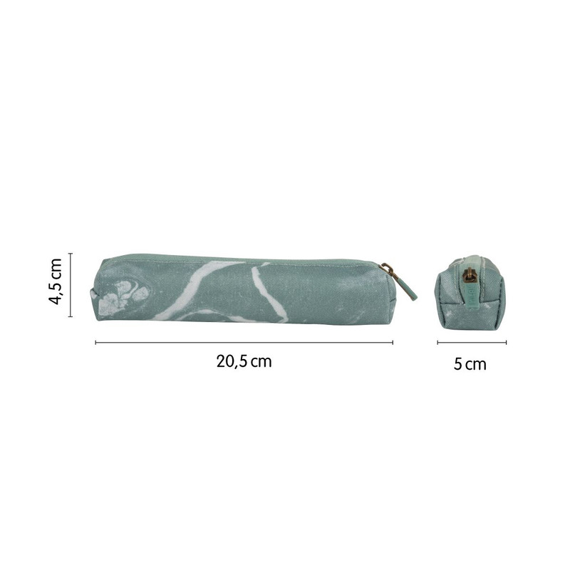 Estuche portatodo mini redondo serie Lava, verde MILAN 081129LVGR