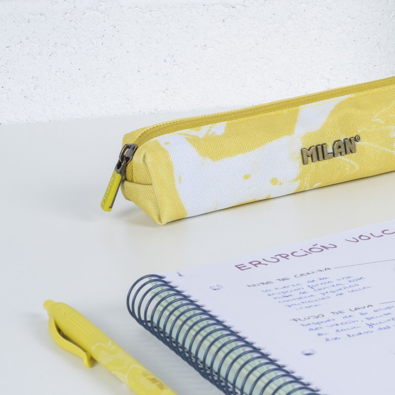 Estuche portatodo mini redondo serie Lava, amarillo MILAN 081129LVY