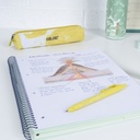 Estuche portatodo mini redondo serie Lava, amarillo MILAN 081129LVY