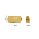 Estuche portatodo 3 cremalleras serie Lava, amarillo milan 081135LVY