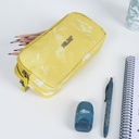 Estuche portatodo 3 cremalleras serie Lava, amarillo milan 081135LVY