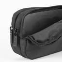 Estuche portatodo 3 cremalleras serie Shadow, negro milan 081135DW