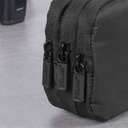 Estuche portatodo 3 cremalleras serie Shadow, negro milan 081135DW