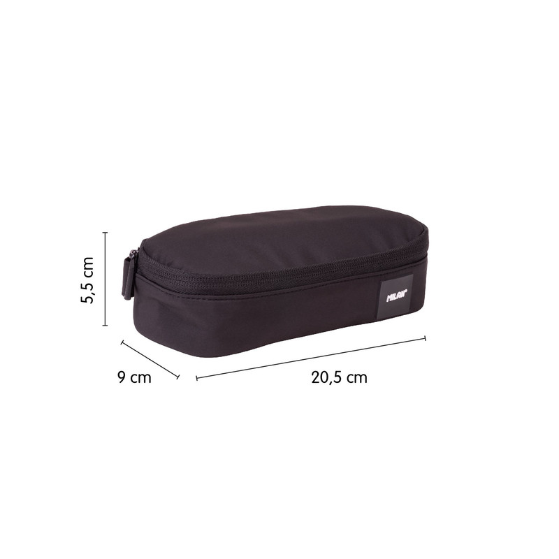 Portatodo ovalado serie Shadow, negro