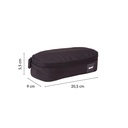 Portatodo ovalado serie Shadow, negro