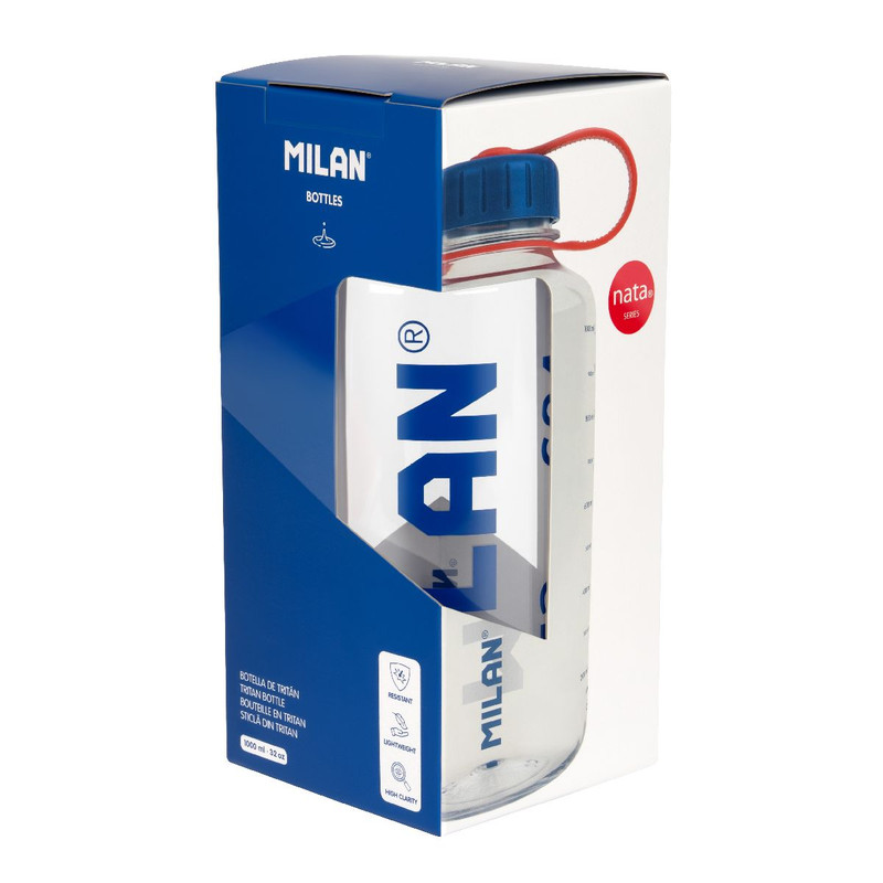 Botella de tritán 1 L MILAN nata® 624, transparente