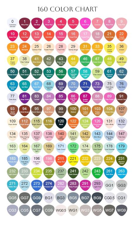 CANVAS LUXE PROFESSIONAL BRUSH MARKER 160 COLORES