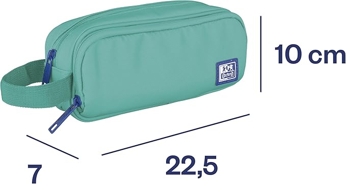 Oxford B-Smart, Estuche Escolar 3 Compartimentos verde