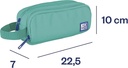 Oxford B-Smart, Estuche Escolar 3 Compartimentos verde