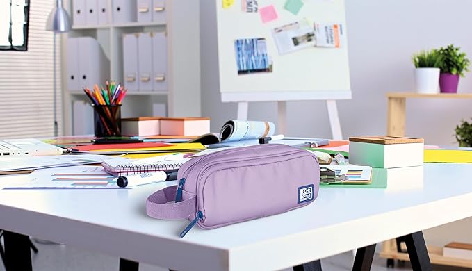 Oxford B-Smart, Estuche Escolar 3 Compartimentos lila