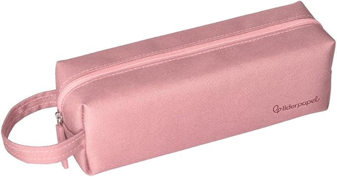 ESTUCHE PORTATODO LIDERPAPEL CLASSIC RECTANGULAR CON ASA 210X70MM ROSA