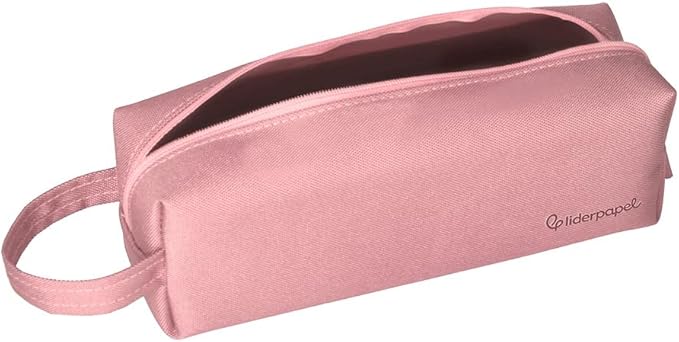 ESTUCHE PORTATODO LIDERPAPEL CLASSIC RECTANGULAR CON ASA 210X70MM ROSA