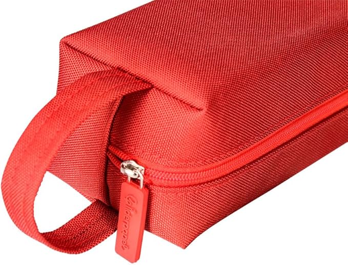 ESTUCHE PORTATODO LIDERPAPEL CLASSIC RECTANGULAR CON ASA 210X70MM ROJO