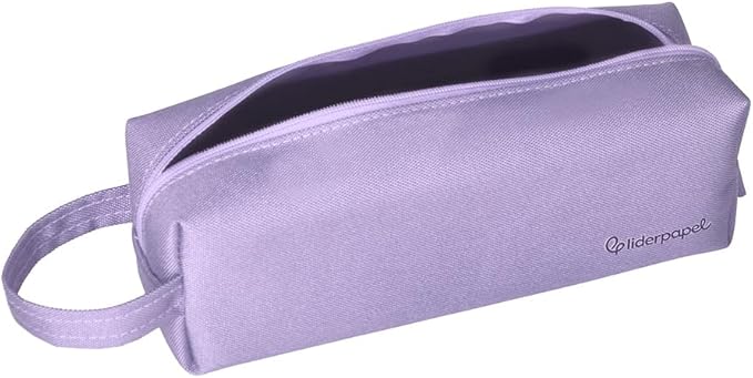 ESTUCHE PORTATODO LIDERPAPEL CLASSIC RECTANGULAR CON ASA 210X70MM LILA