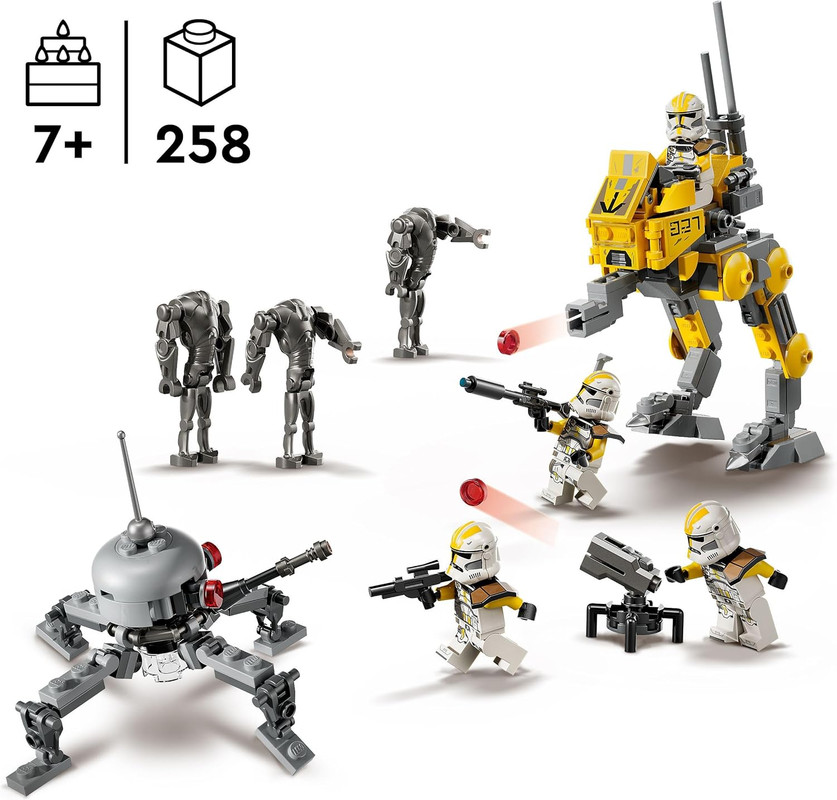 Pack de Combate: Soldados Clon del 327 Cuerpo Estelar LEGO 75431