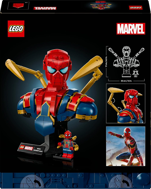 Busto de Iron Spider-Man LEGO 76326