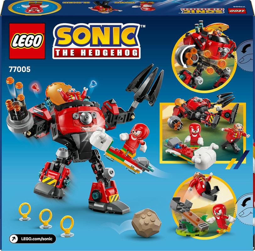 Knuckles vs. Meca Egg Crusher del Dr. Eggman LEGO 77005
