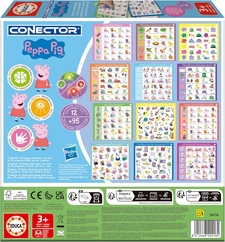 CONECTOR LÁPIZ PEPPA PIG FSC EDUCA 20218